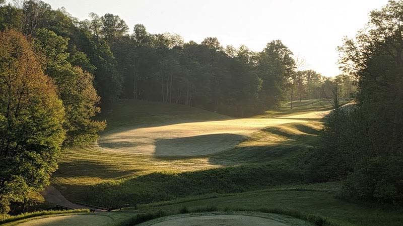 sunrise on the course